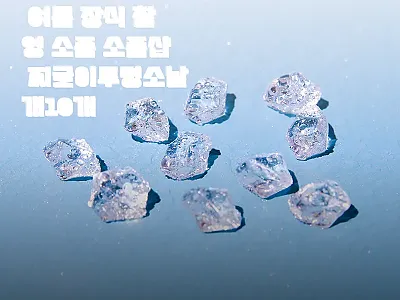 가짜 얼음 모형 찌글이 투명 소 10 관련 이미지 1
